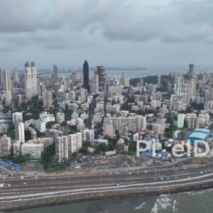 PD0283 - South Mumbai Skyline on Rainy Day