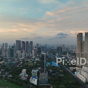 PD0308 - Twilight Aerial View of the Worli Skyline