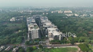 PD0345 - Aerial View of a Modern IT Park and Corporate Campus in Pune