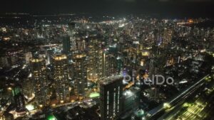 PD0334 - Epic Night Shot of Mumbai's Dazzling Urban Landscape