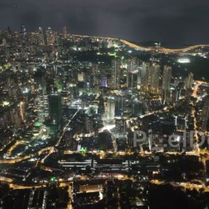 PD0326 - Epic Night Shot of Mumbai's Dazzling Urban Landscape