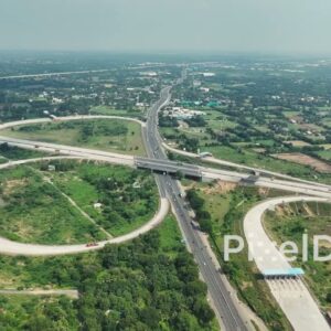 PD0396 - Aerial View of the Delhi-Mumbai Expressway Interchange