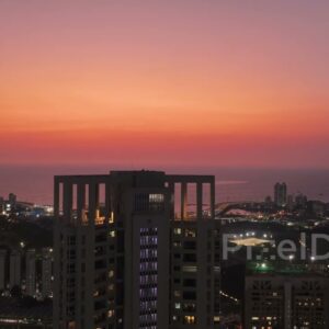 PD0418 - Mumbai's Coastal Road and Haji Ali Dargah at Sunset