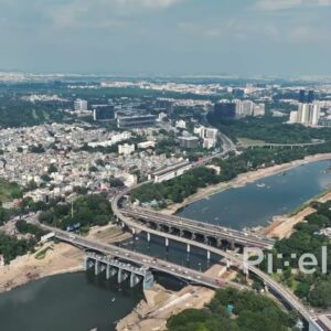 PD0461 - Pune's Riverfront Development with Bund Garden Bridges and Metro