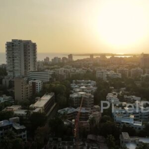 PD0450 - Sunset over Versova's Low-Rise Skyline, Mumbai