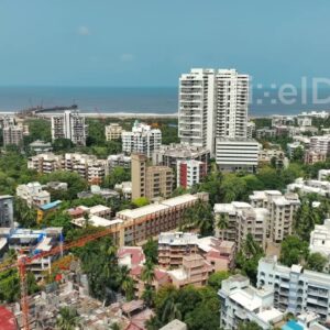 PD0444 - High-Angle View of Versova's Coastal Urban Landscape