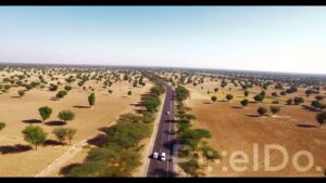 PD1000 - India Rajasthan Road Highway Drone Aerial Footage
