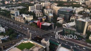 PD0472 - Dynamic Aerial Orbit of a Major Urban Transportation Corridor