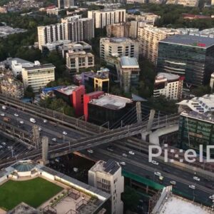 PD0472 - Dynamic Aerial Orbit of a Major Urban Transportation Corridor