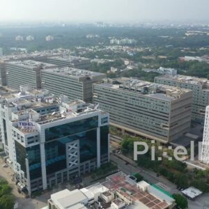 PD0873 - Aerial Orbit of Chennai's TIDEL Park IT Hub
