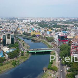 PD0850 - Aerial View of Chennai's Vibrant Urban Landscape