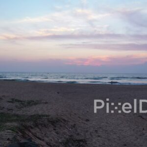 PD0907 - Peaceful Beach Scene at Twilight