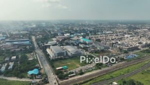 PD1062 - Aerial Drone Flight Over Tarapur MIDC Industrial Estate, Palghar