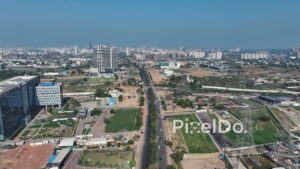 PD1001 - Aerial Drone Flight Over Southern Peripheral Road in Gurugram