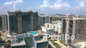 PD1311 - Aerial View of Amazon Campus and Major Construction Site