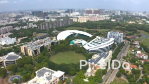 PD1295 - Aerial View of Modern Infosys Campus with Unique Architecture
