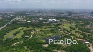 PD1361 - Aerial View of Boulder Hills Golf Course and Infosys Campus