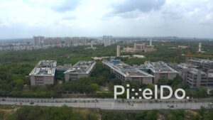 PD1290 - Aerial View of Microsoft Campus and IT Hub in Hyderabad